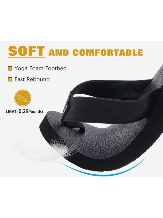 Men Coal Black Yoga Mat Leather Flip Flops Slip On Indoor Outdoor Sandal Slipper